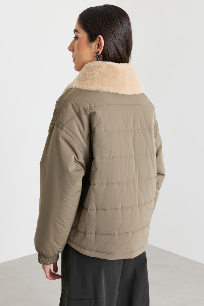 Water-repellent padded jacket - GREEN - Intrend - 4