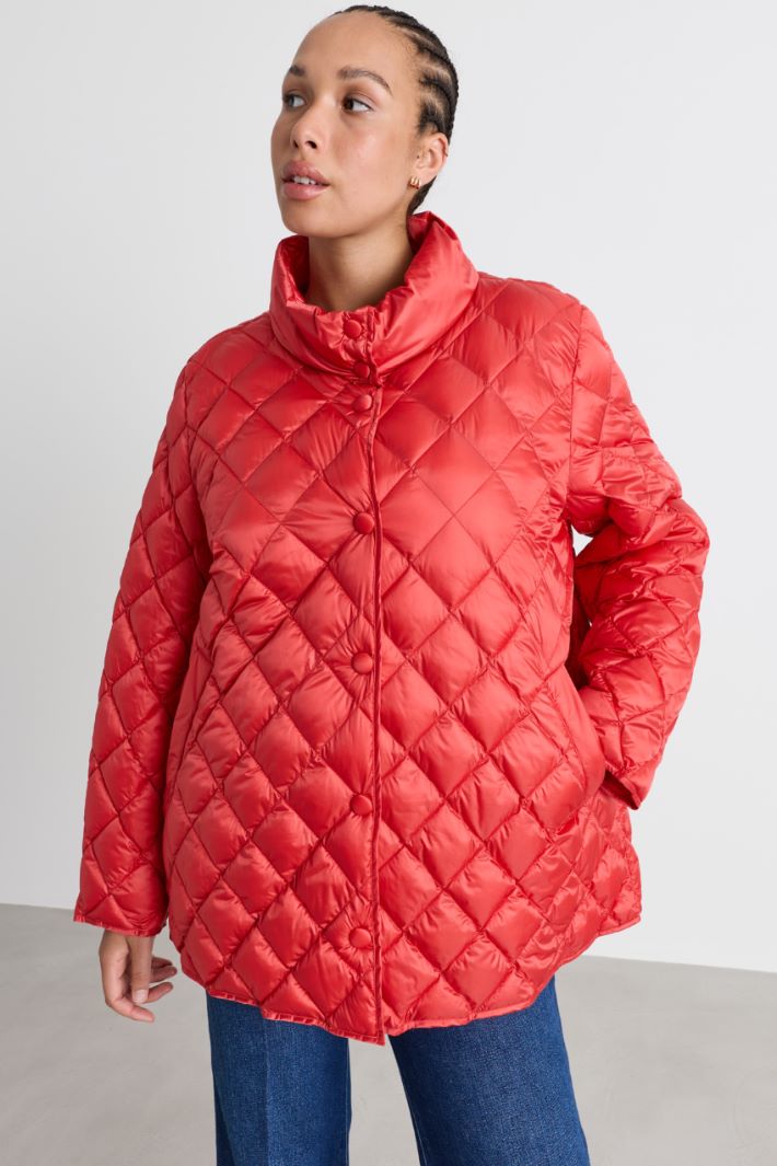Imbottito in tela cangiante - ROSSO - Intrend - 2
