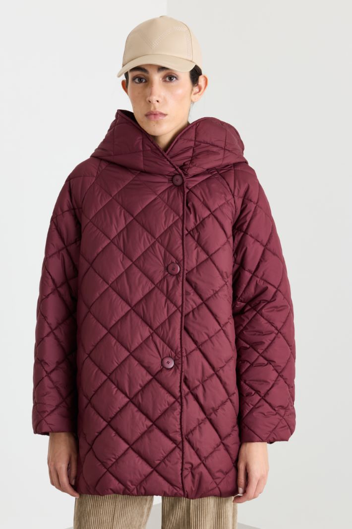 Cappotto imbottito e trapuntato - BORDEAUX - Intrend - 2