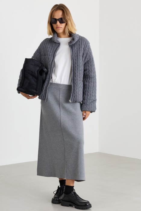 Steppjacke aus Strick - Intrend