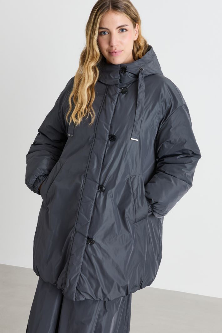 Taffeta Parka - GREY - Intrend - 2