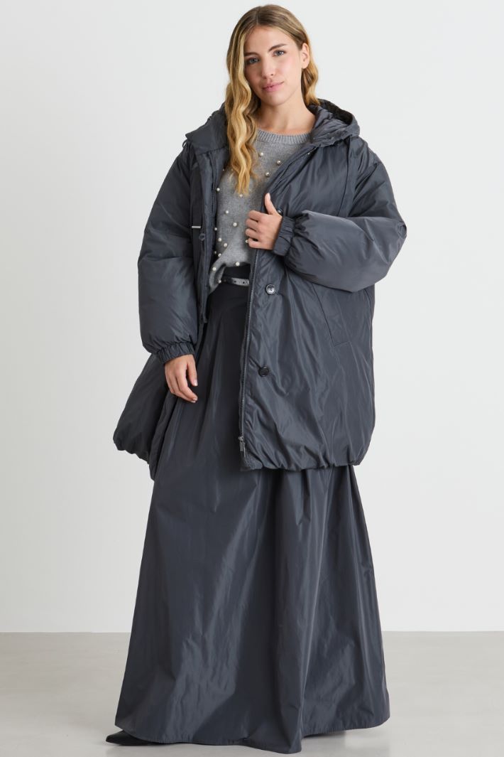 Taffeta Parka - GREY - Intrend