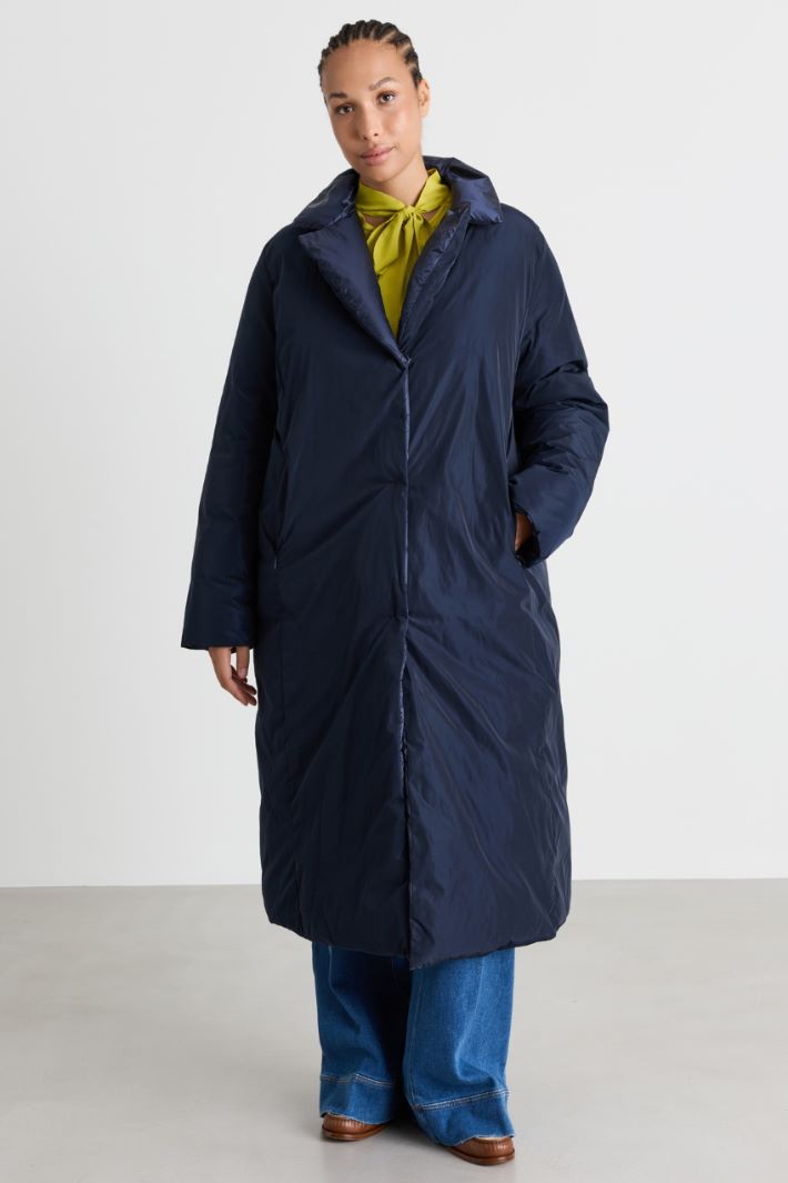 Reversible padded jacket - BLUE - Intrend - 2