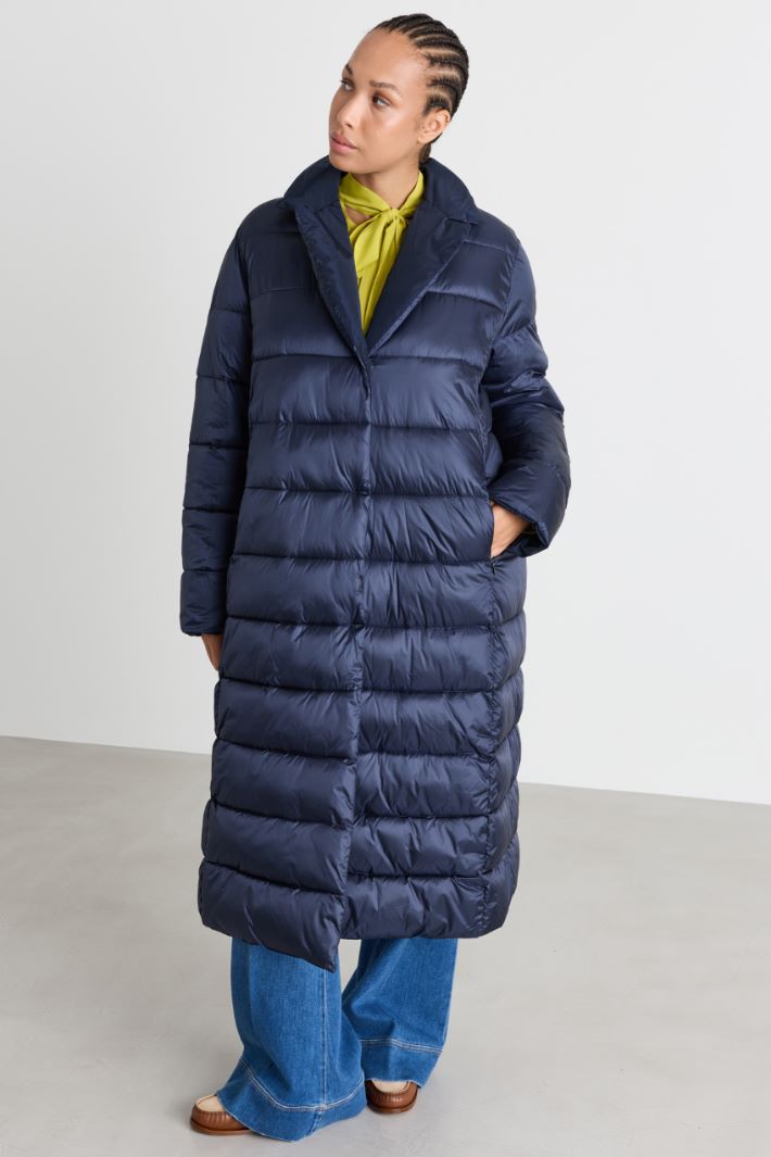 Reversible padded jacket - BLUE - Intrend - 4