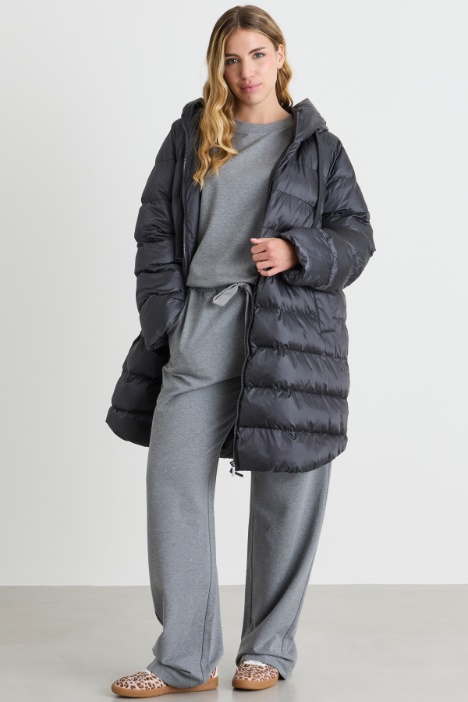 Padded jacket in water-repellent technical canvas - Intrend
