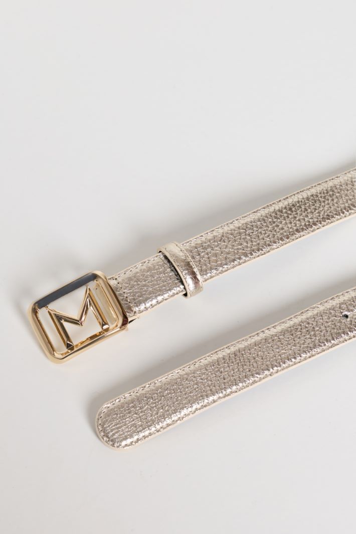 Belt with Painted Buckle - GOLD - Intrend - 2