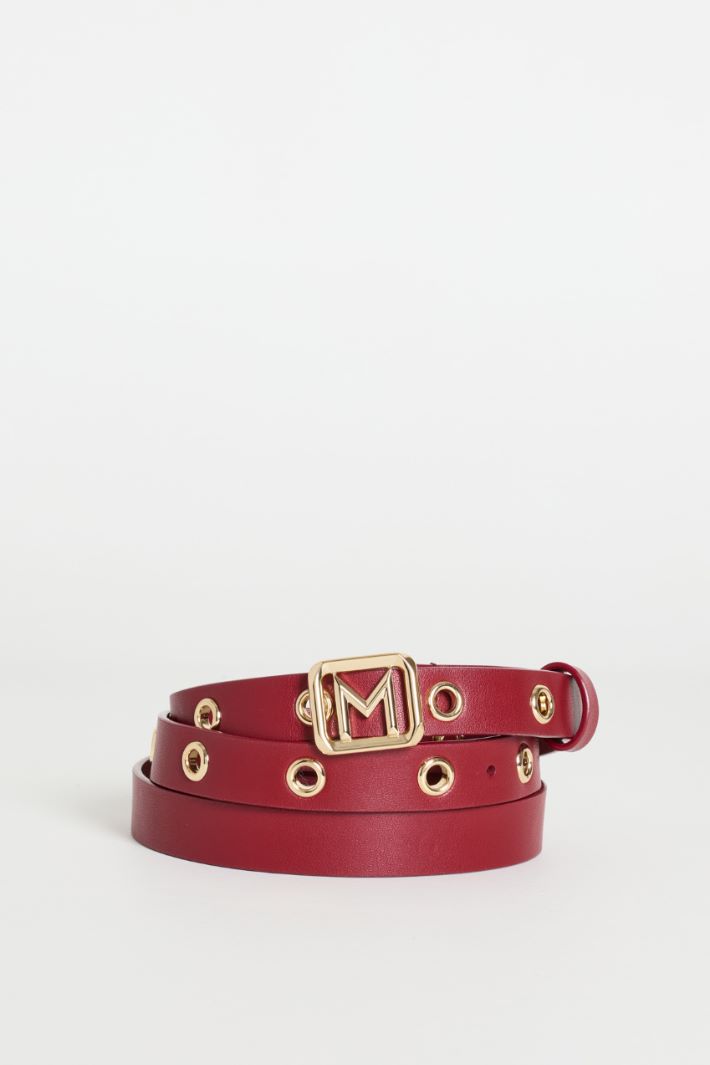 Eyelet belt - RED - Intrend