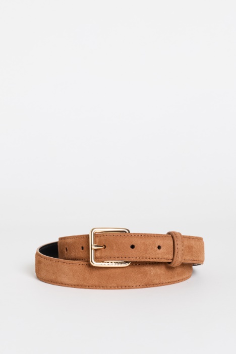 Slim Suede Belt - Intrend