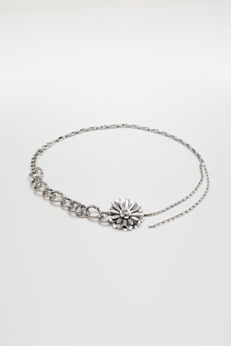 Floral Rhinestone Belt - Intrend