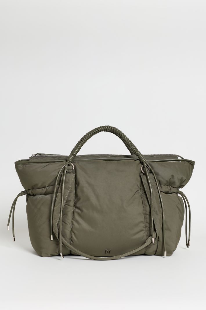 Padded Double-Handle Bag - GREEN - Intrend