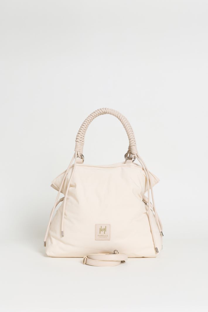 Woven Handle Shopper - IVORY - Intrend - 3