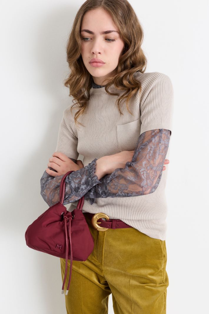 Small Bucket Bag - BORDEAUX - Intrend - 5