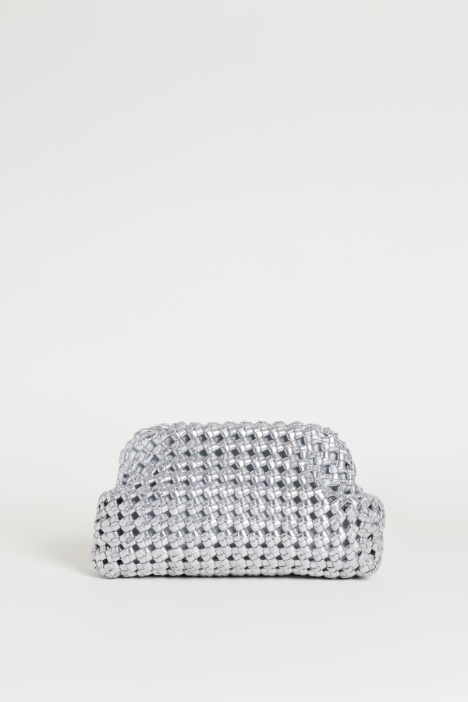 Coated Woven Clutch - Intrend