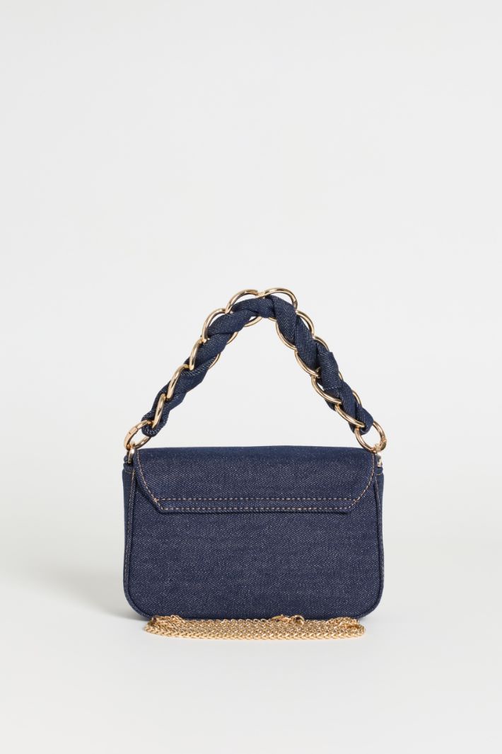 Denim Handbag - BLUE - Intrend - 3