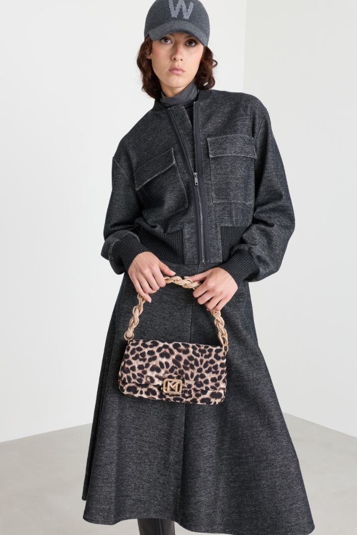 Animal Print Fabric Bag - ANIMAL - Intrend - 5