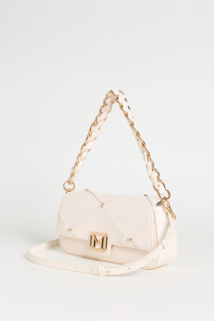 Diamond-quilted bag - WHITE - Intrend - 2