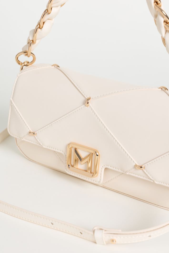 Diamond-quilted bag - WHITE - Intrend - 4