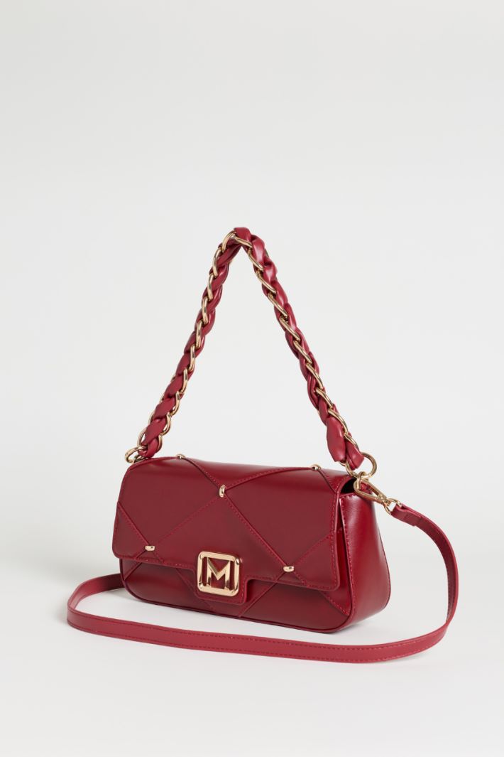 Diamond-quilted bag - BORDEAUX - Intrend - 2