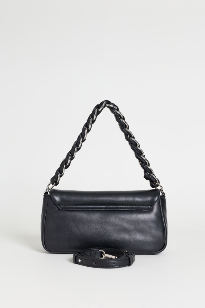Fringe and Eyelet Bag - BLACK - Intrend - 3