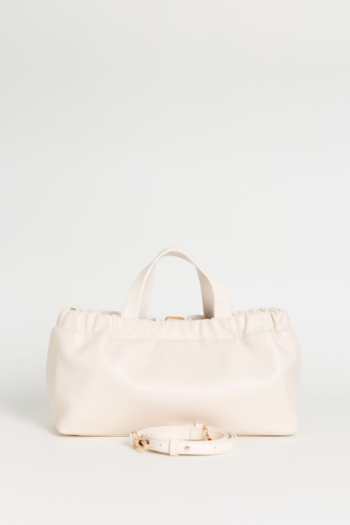 Handbag with Shoulder Strap - WHITE - Intrend - 3
