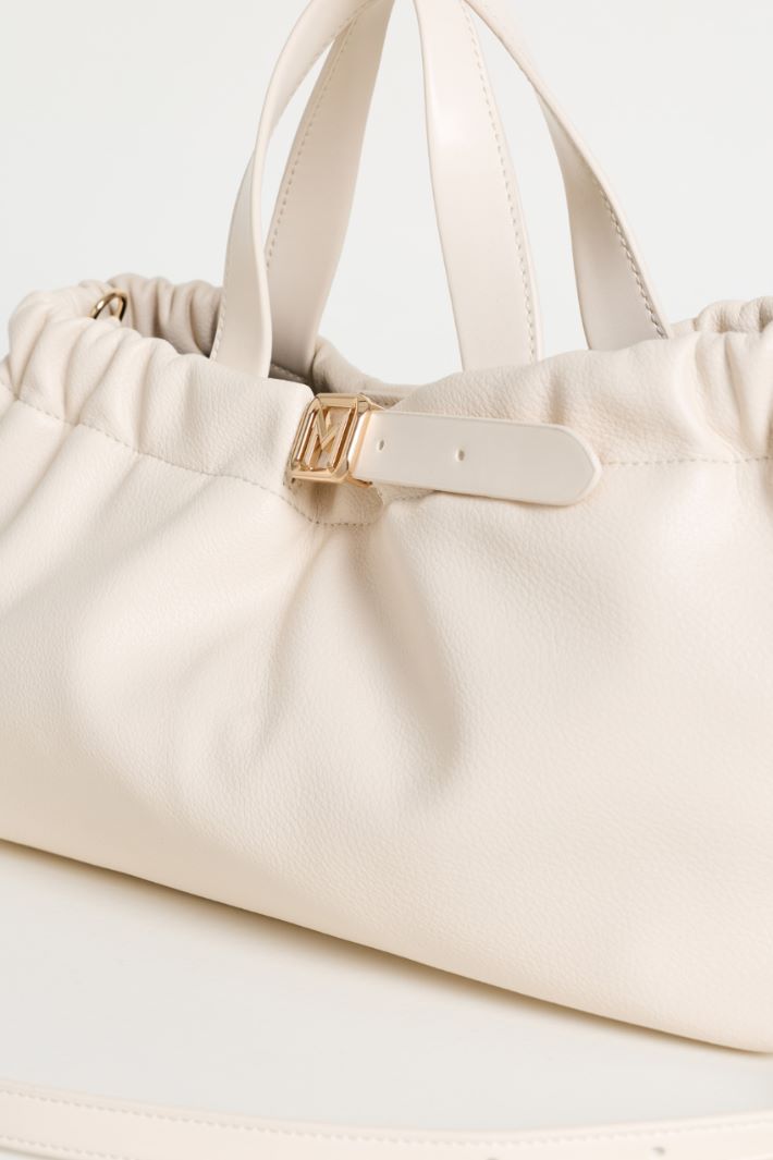 Handbag with Shoulder Strap - WHITE - Intrend - 4