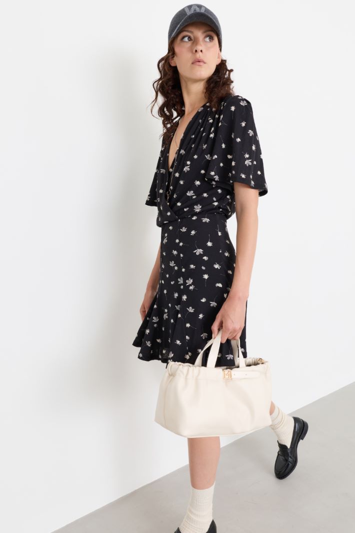 Handbag with Shoulder Strap - WHITE - Intrend - 5