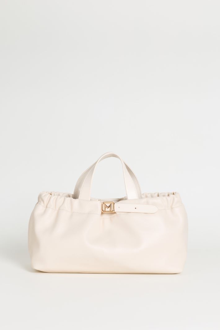 Handbag with Shoulder Strap - WHITE - Intrend