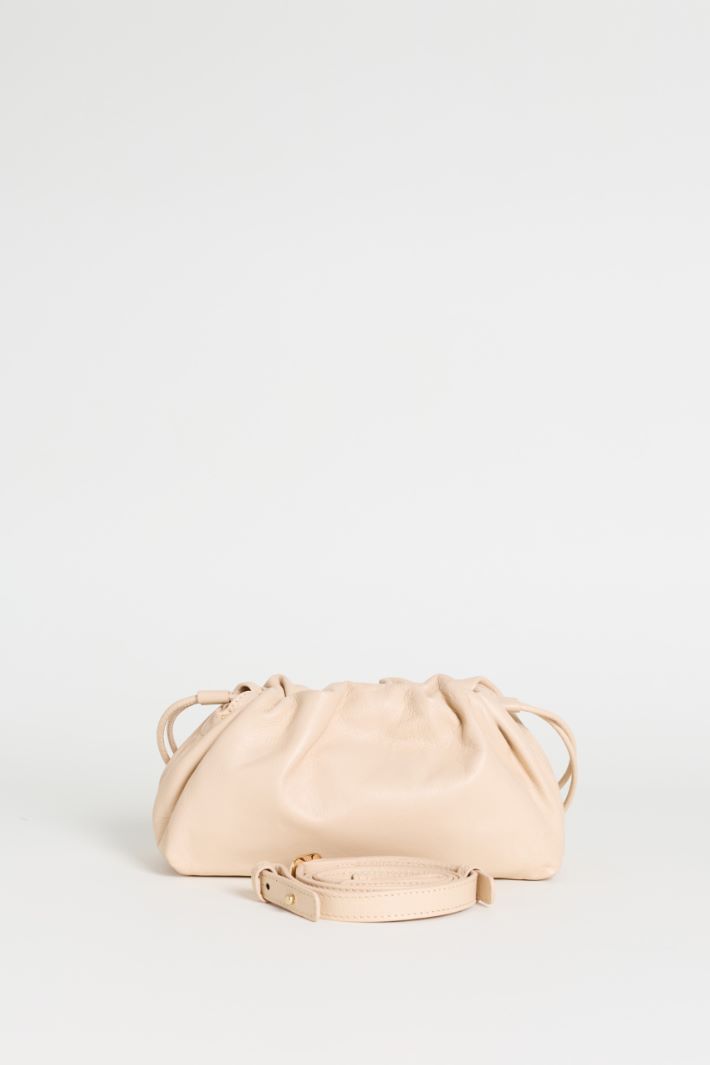 Soft Leather Bag - BEIGE - Intrend - 3