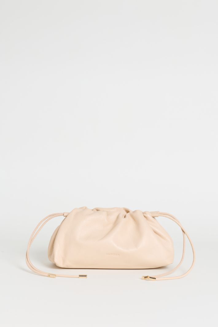 Soft Leather Bag - BEIGE - Intrend