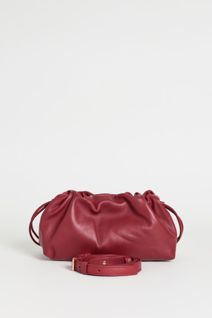 Soft Leather Bag - RED - Intrend - 3