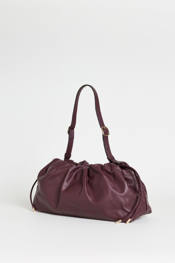 Leather Handbag - BORDEAUX - Intrend - 2