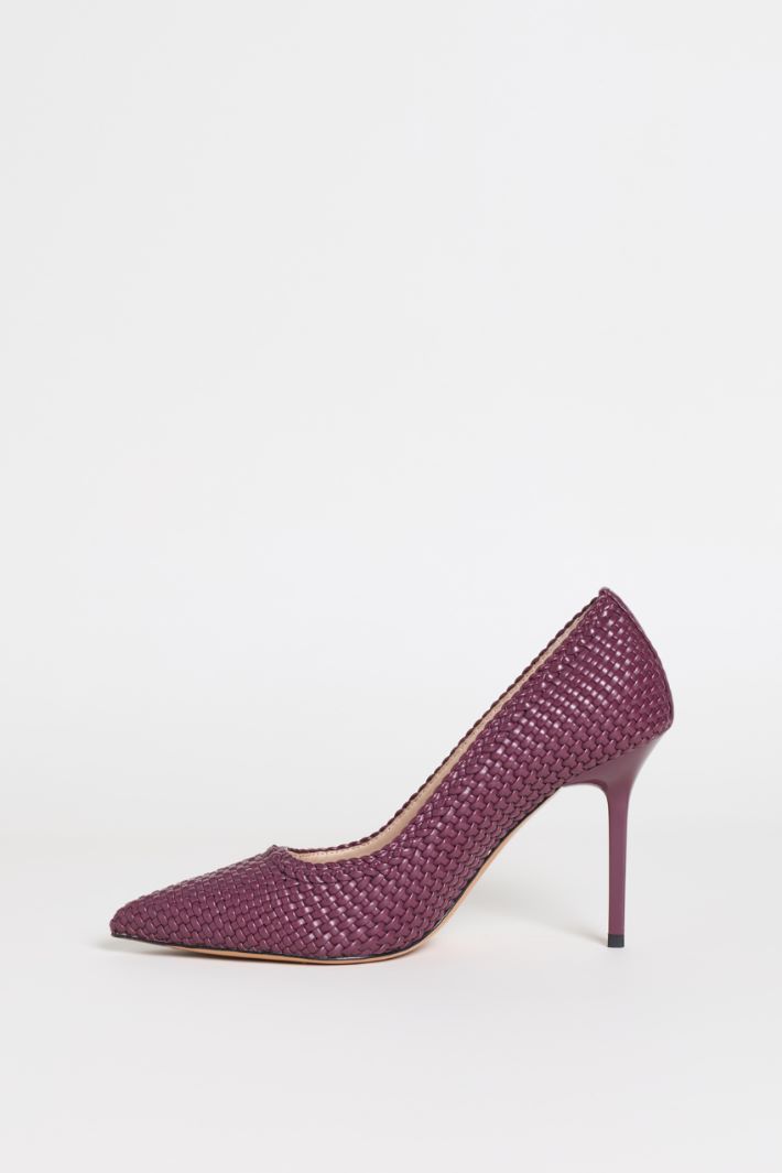 Woven Court Shoes - BROWN - Intrend - 3
