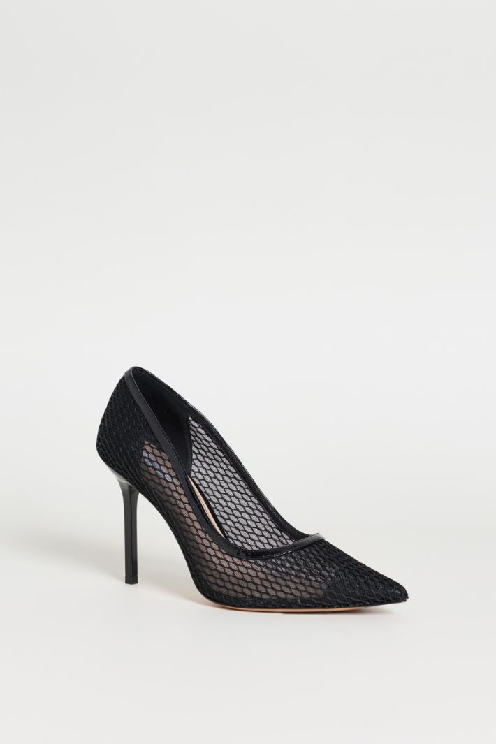 Mesh Court Shoes - BLACK - Intrend - 2