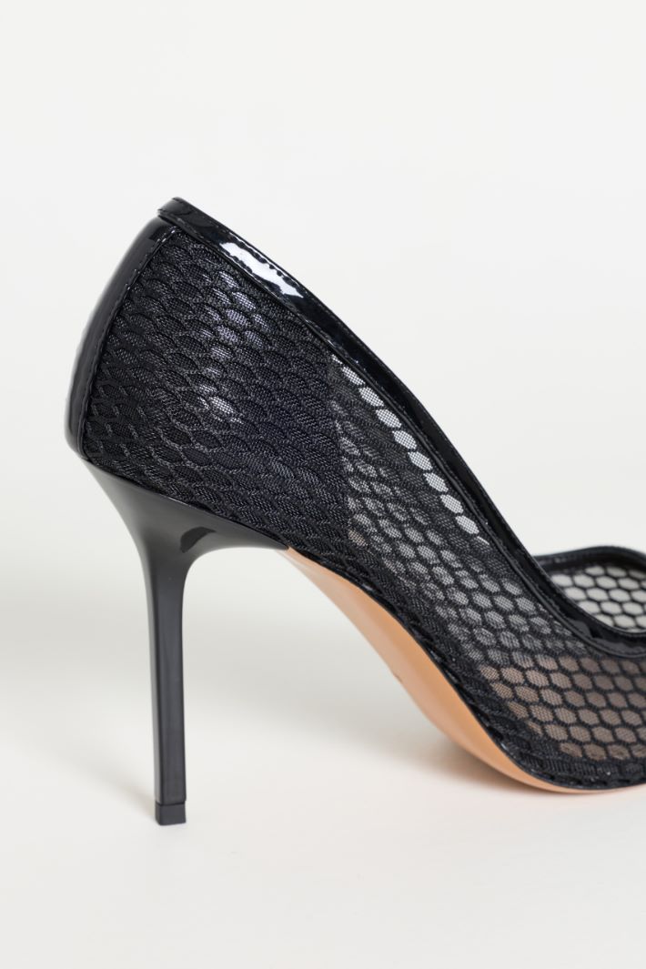 Mesh Court Shoes - BLACK - Intrend - 4