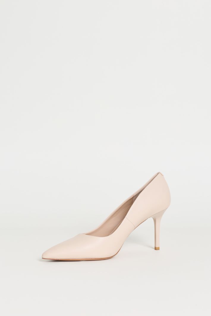 Leather Court Shoes - PINK - Intrend - 3