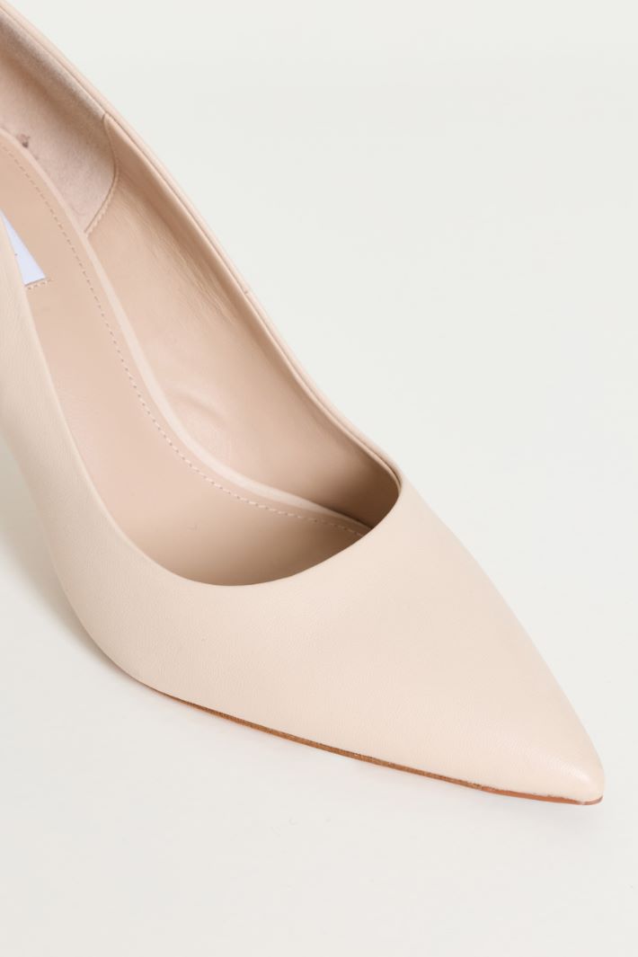 Leather Court Shoes - PINK - Intrend - 4