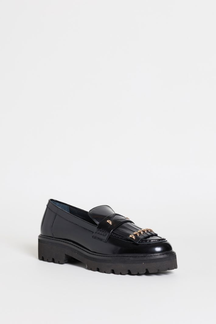 Fringed loafers - BLACK - Intrend - 2
