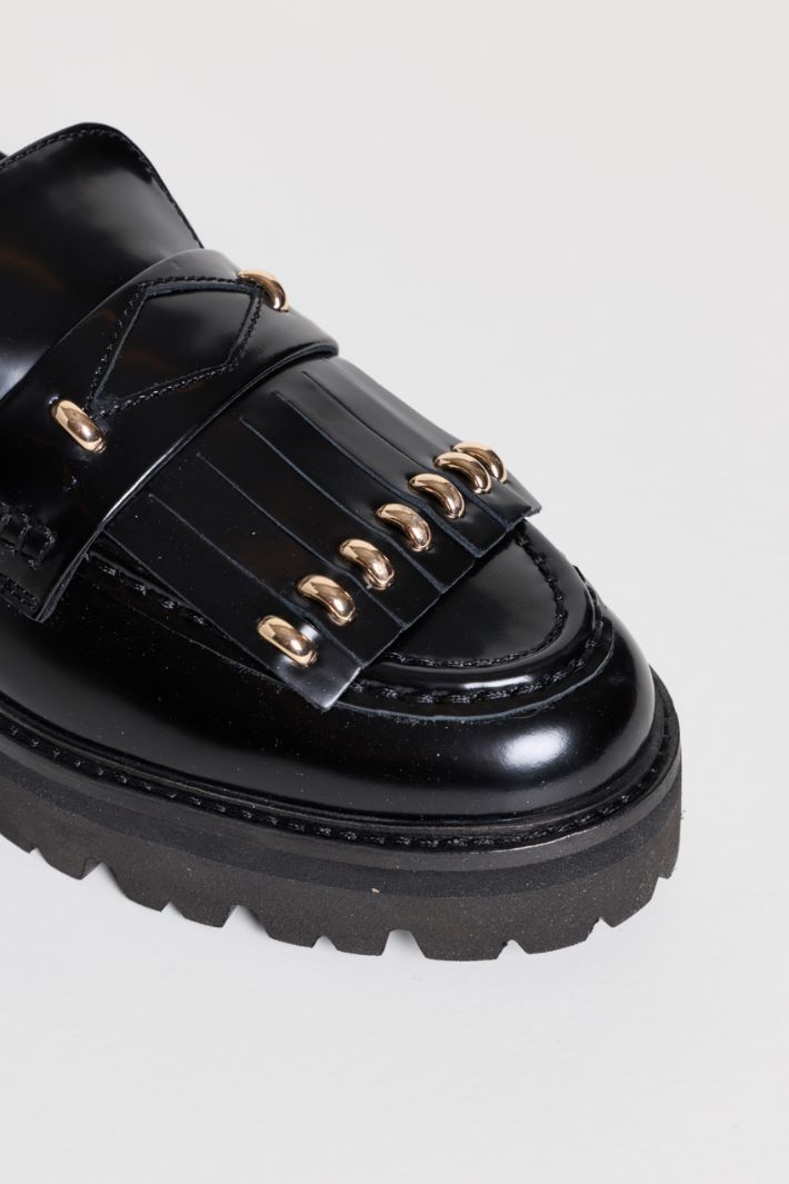 Fringed loafers - BLACK - Intrend - 4
