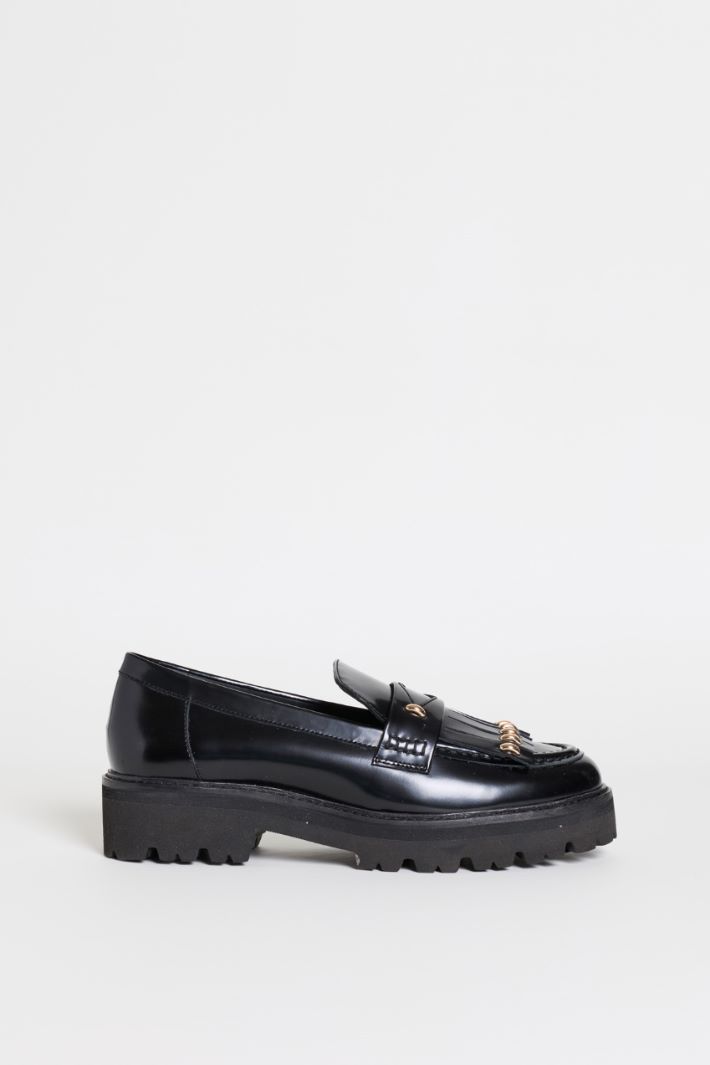 Fringed loafers - BLACK - Intrend
