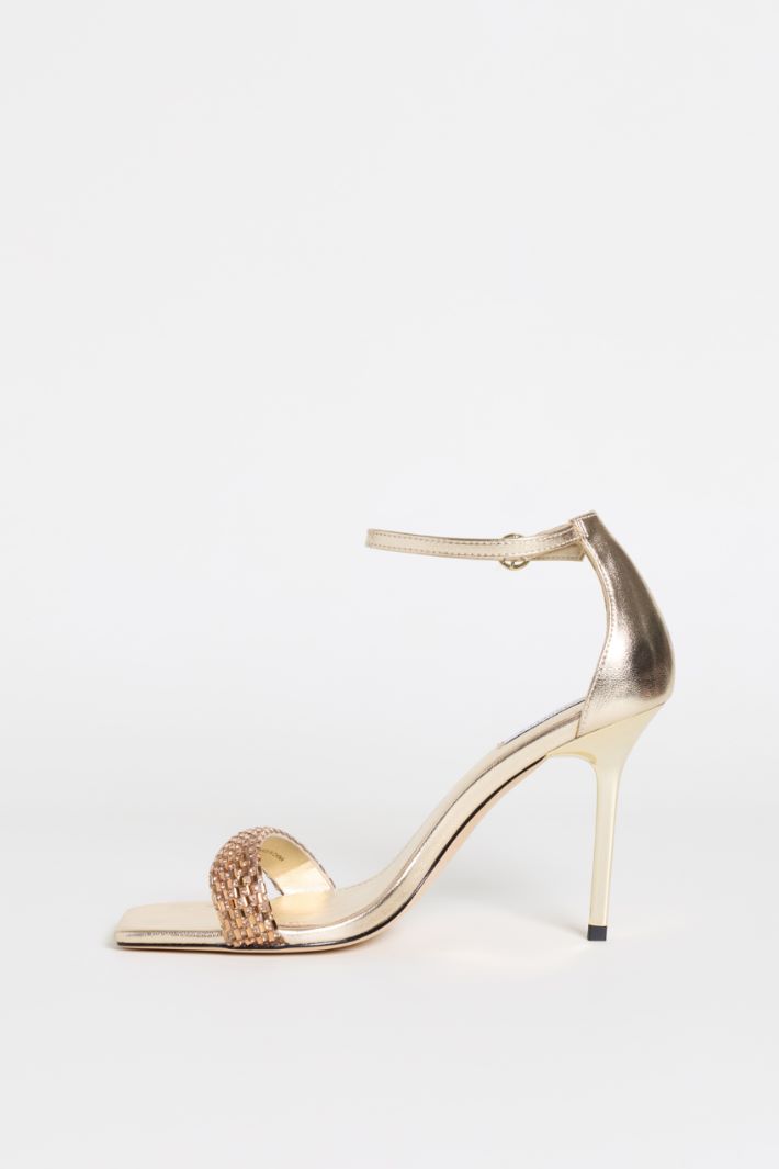 Bronze-Effect Sandals - GOLD - Intrend - 3