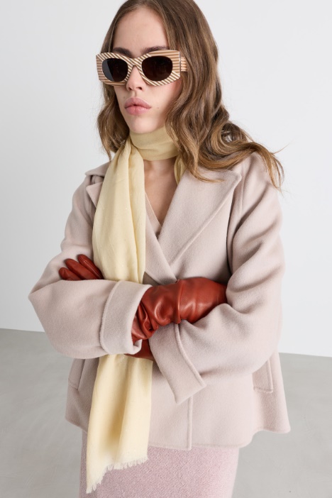 Micro-sequinned Wool Stole - Intrend