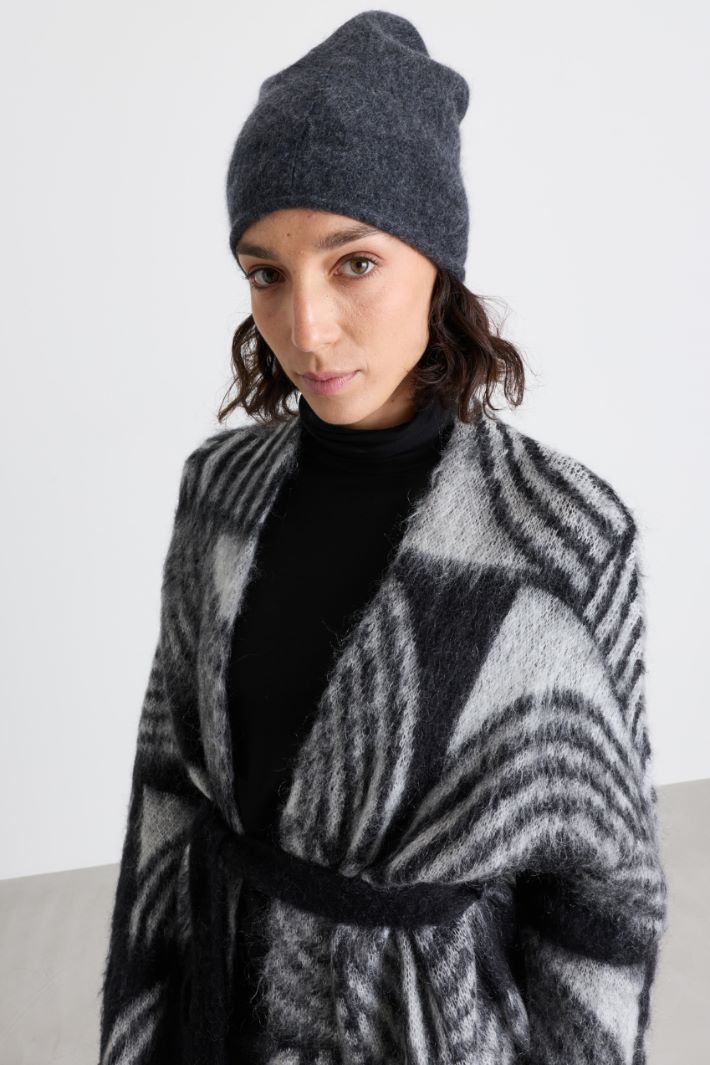 Knitted Hat - GREY - Intrend