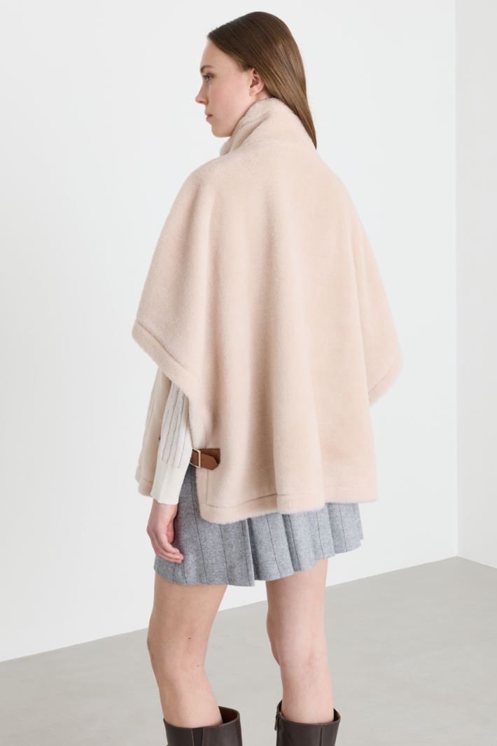 Knitted Cape - BEIGE - Intrend - 4