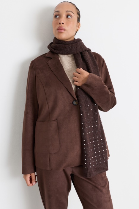Rhinestone Scarf - Intrend