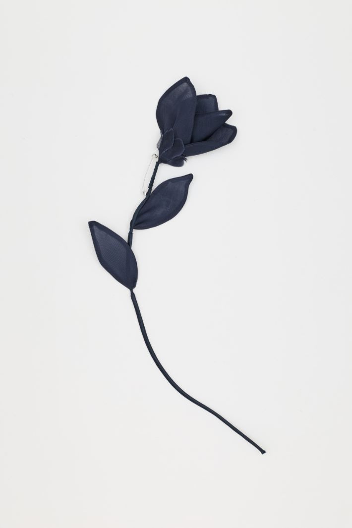 Spilla a fiore - NERO - Intrend