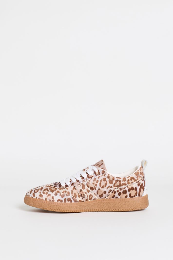 Animal Print Trainers - BROWN - Intrend - 3