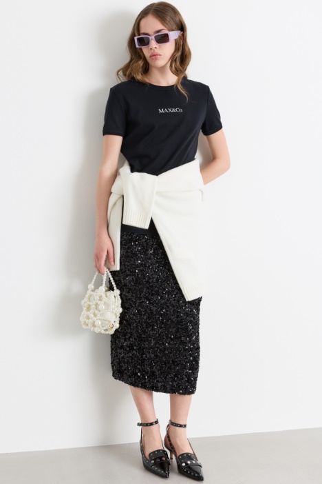 Sequin midi skirt - Intrend