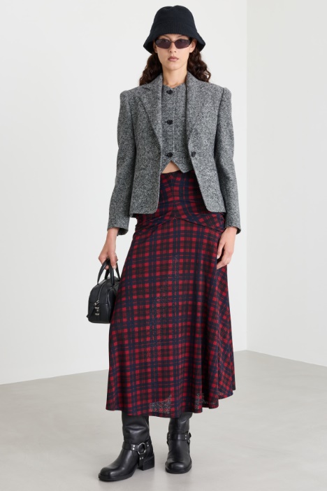 Printed jersey skirt - Intrend