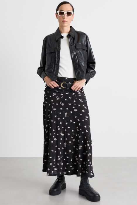 Printed jersey skirt - Intrend