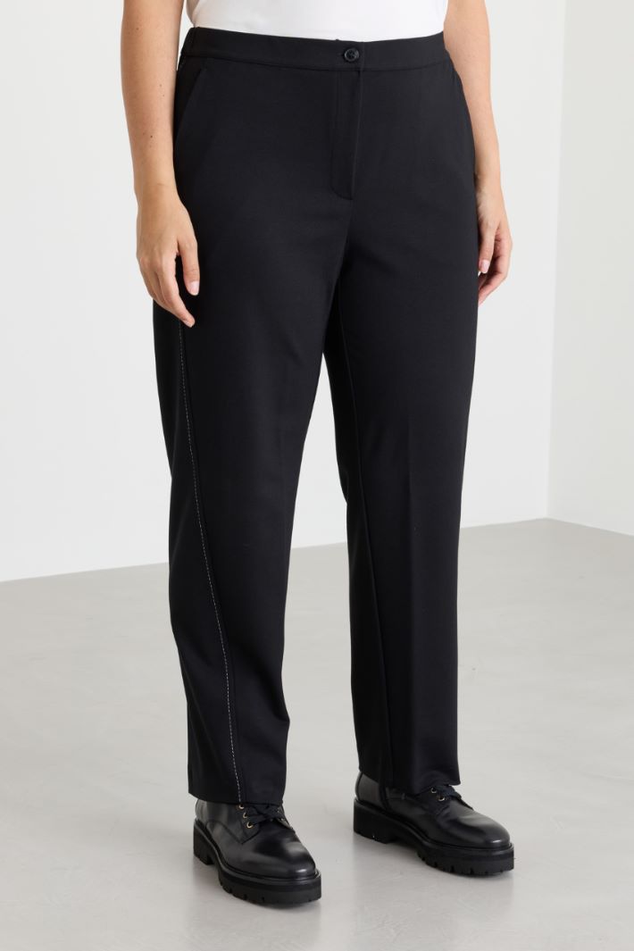 Jersey-Hose - SCHWARZ - Intrend - 2